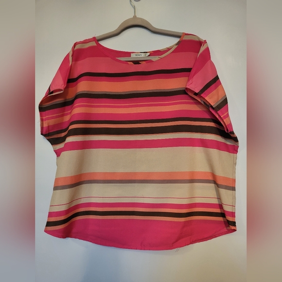 4 for $25 💥 Ricki's sleeveless striped blouse size XL - Picture 1 of 6